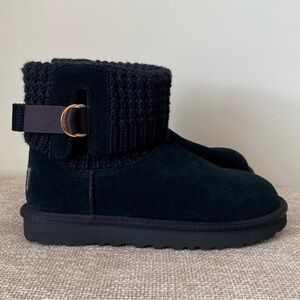 UGG Mini Solene Boot Black Women’s 8 NWOB